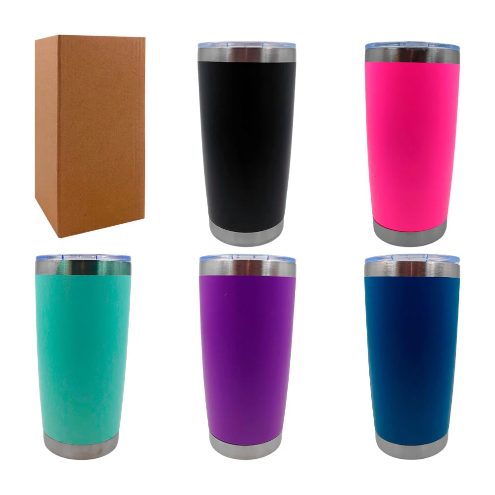 Termo liso de acero inoxidable y capacidad de 500ml aprox, varios colores x2053