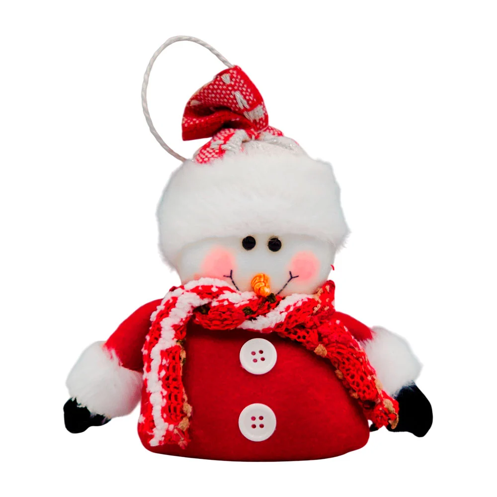 Adorno navideño colgante pequeño afelpado, 20cm, variedad de modelos / xp0020