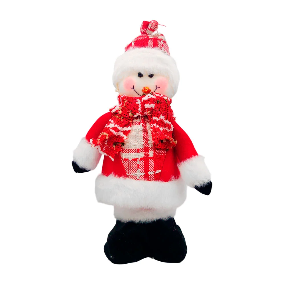 Muñeco de nieve afelpado navideño decorativo, 35cm / xp0025
