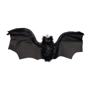 1pz murciélago decorativo colgante con escarcha, 20cmx55cm / y1208