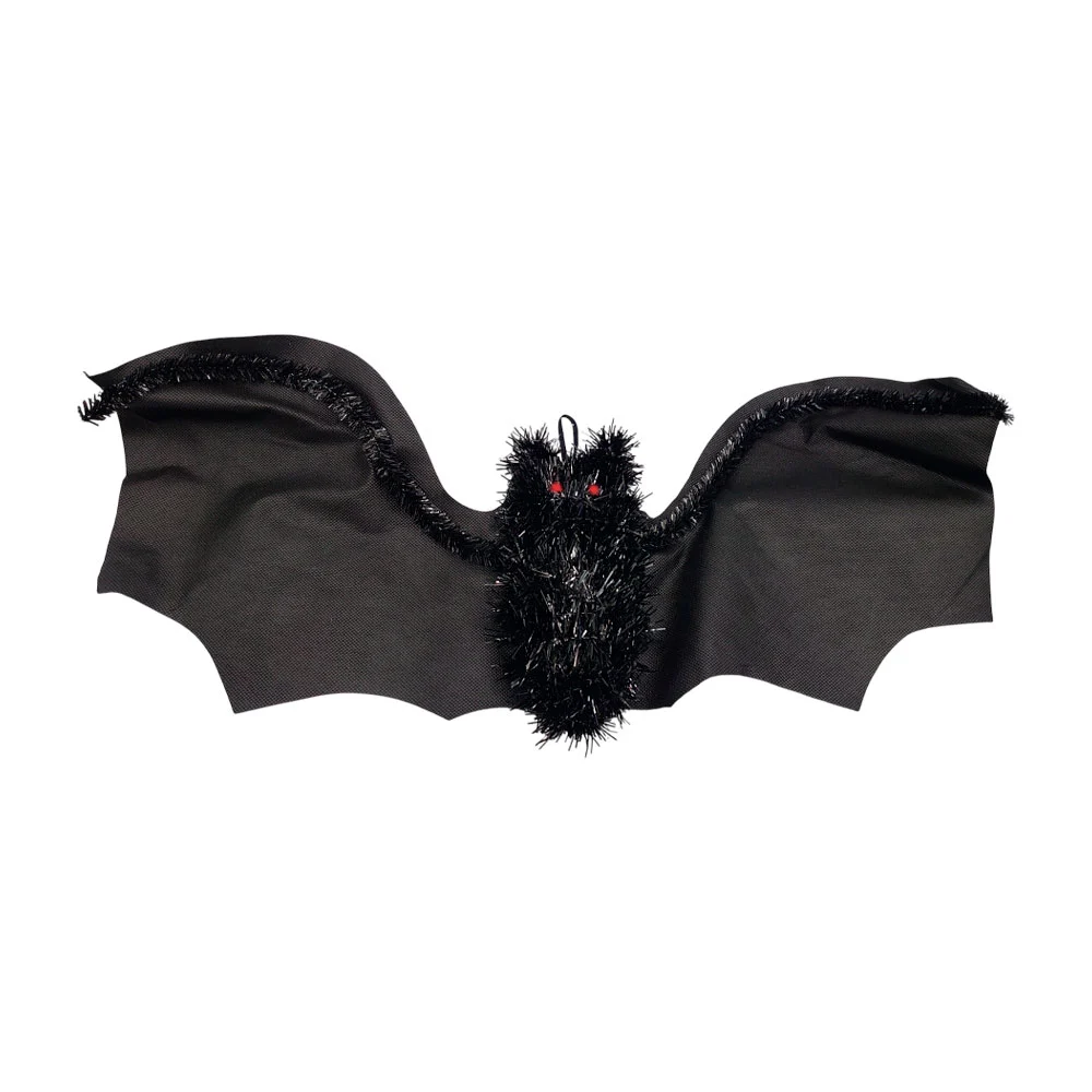 1pz murciélago decorativo colgante con escarcha, 20cmx55cm / y1208