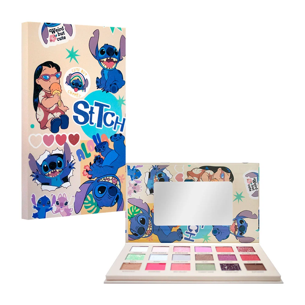 Paleta de sombras rectangular con 18 colores diferentes para ojos / yy-7016