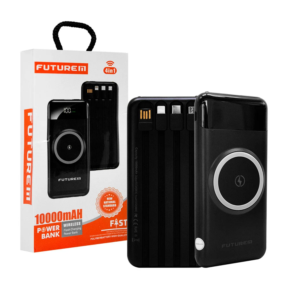 Power bank 4 en 1, con carga magnética, 1000mah y pantalla digital / ze-2929