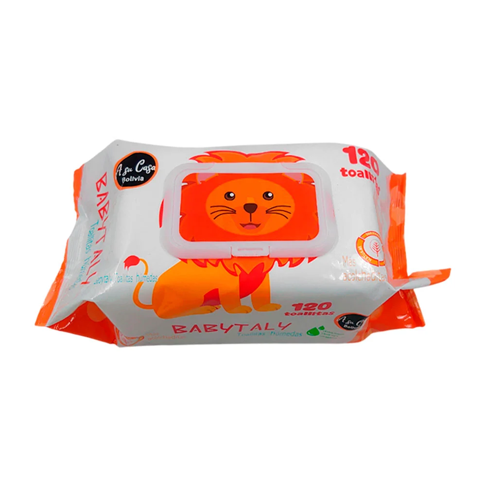 Paquete grande con 120 toallitas húmedas acolchadas para bebés / babytaly / s252