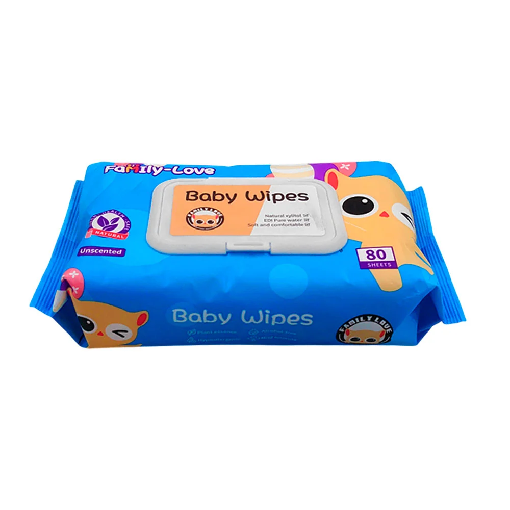 Paquete de 80 toallitas húmedas multiusos para bebé / baby wipes / sz0550