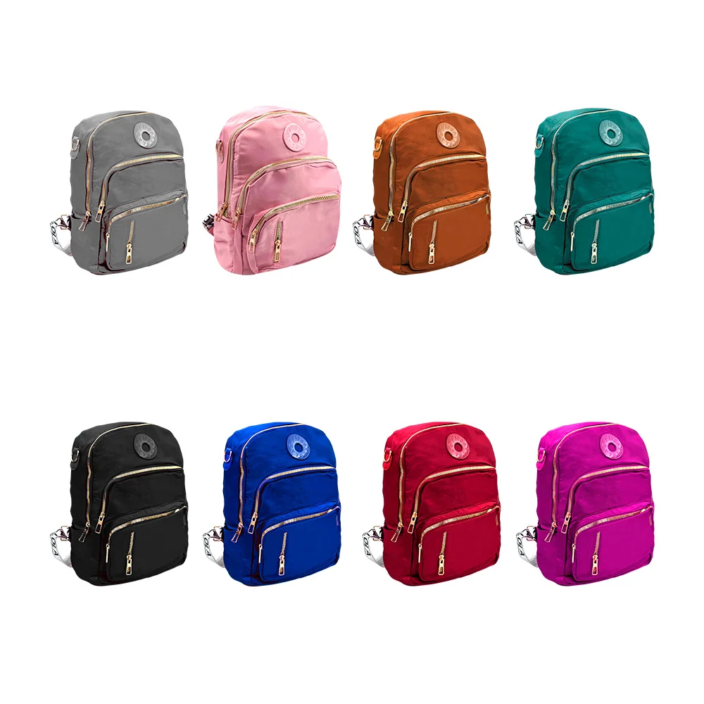 Mochila mediana lb con 4 compartimentos + asa estampada, color surtido