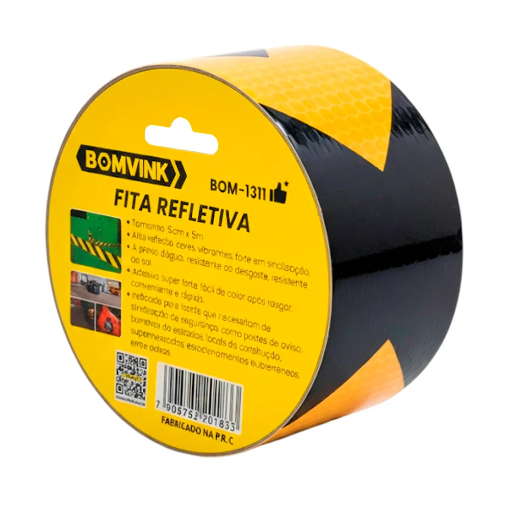 Rollo de cinta adhesiva reflejante con estampado de flechas / bom-1311 / 5cmx5m