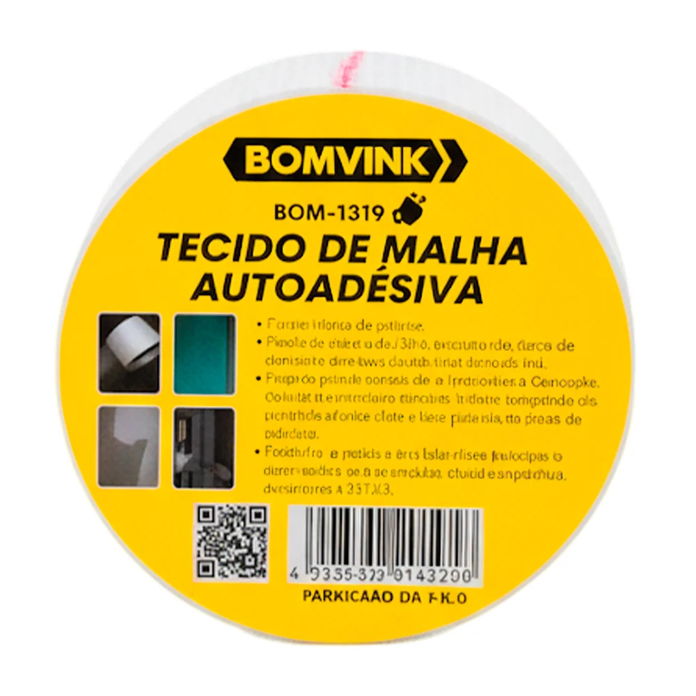 Rollo de cinta adhesiva de malla blanca con medida de 45mx5cm / bomvink