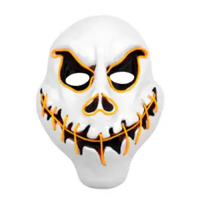 Máscara de plástico led con forma de personaje estilo calavera animad…