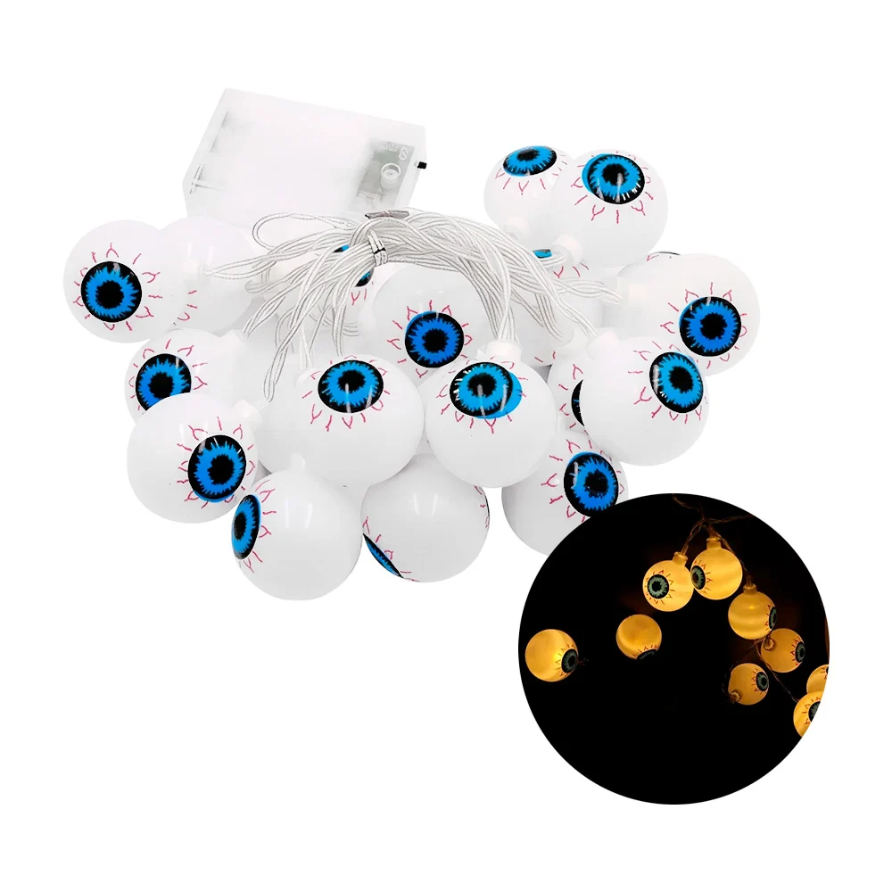 Serie guirnalda decorativa con 10 ojos led y funciona con baterías / bt-677