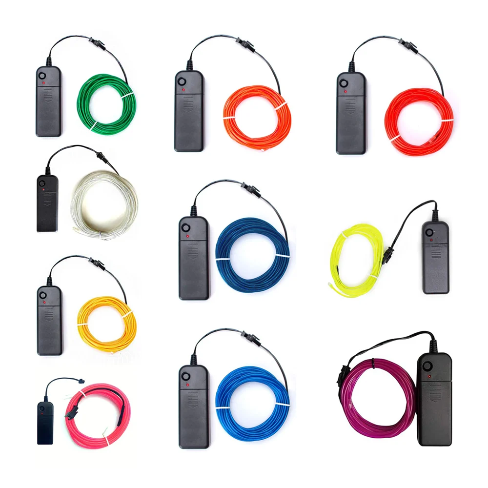 Tira led decorativa estilo hilo y brillo neón de 1.5 m, variedad de colores