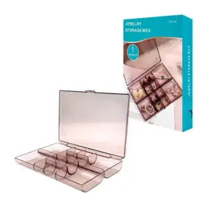 Estuche alhajero de plástico con 12 compartimentos / jewelry storage …