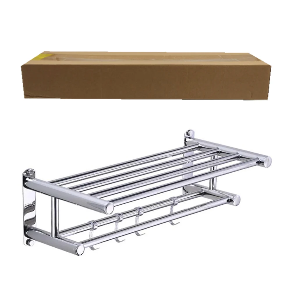 Organizador toallero armable de acero inoxidable + herramienta de montaje