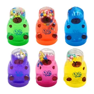 1pza Mini bote con forma de capibara + slime con bolitas de colores /…