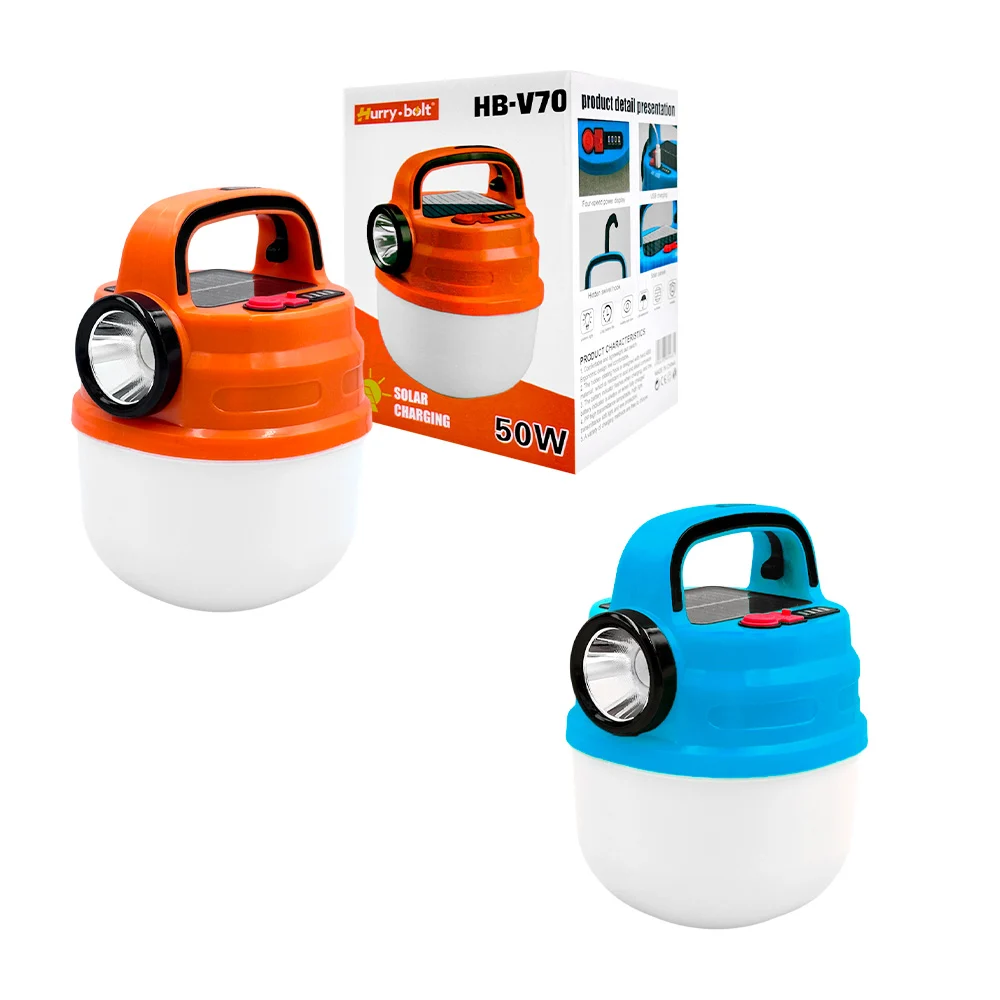 Lámpara / foco led con asa, seis modos de iluminación, variedad de colores / v70
