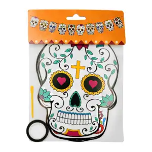 Banderín decorativo para el día de muertos 10 calaveras de catrina / …