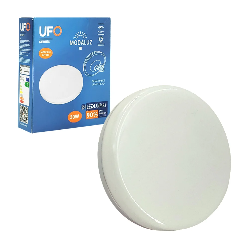 Lámpara led tipo plafón redondo ufo modaluz de luz blanca con consumo de 30w