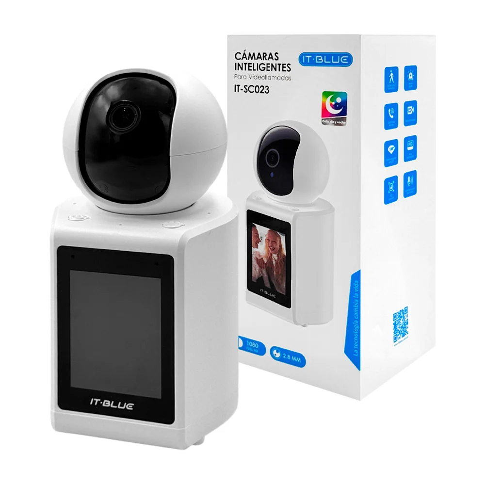 1pza Cámara para videollamadas inteligente, full hd, con detector de movimiento
