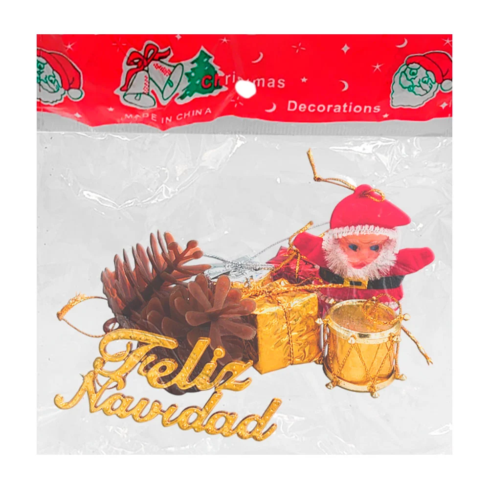 Paquete con 8 adornos navideños para el árbol de navidad / christmas decorations