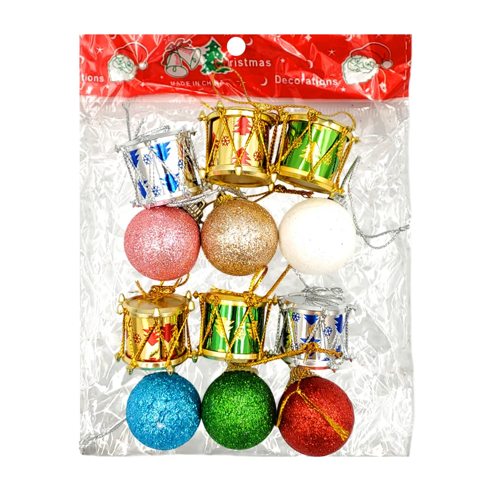 Paquete de 12 adornos colgantes navideñ...