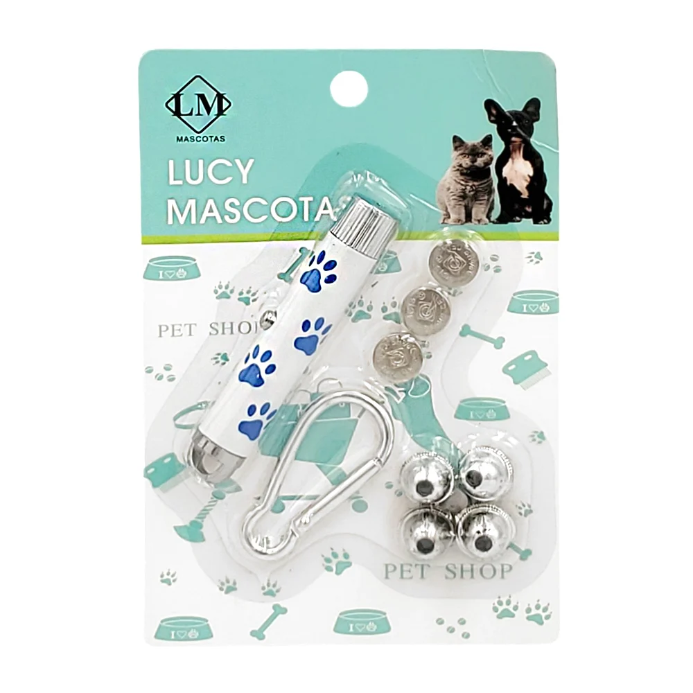 Llavero apuntador láser para gato con múltiples puntas intercambiables / jr2670