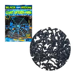 Telaraña decorativa en color negro de 3x3mts / k2154a