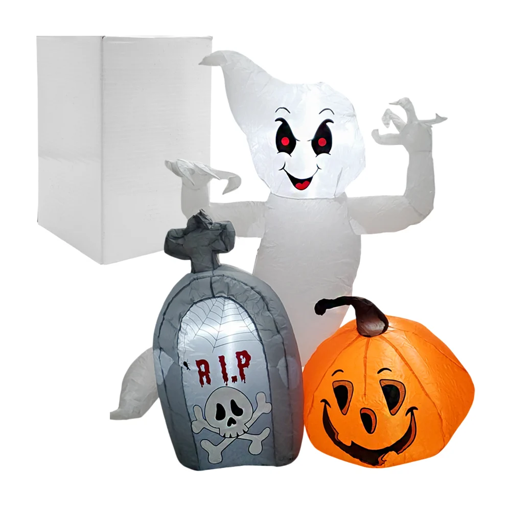 Inflable halloween de fantasma con luz led 1.2x1.1m / k4303