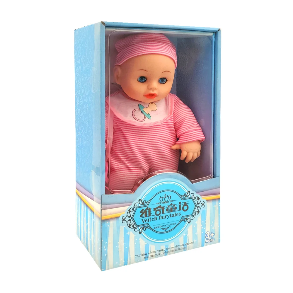 Muñeca tipo nenuco con ropa y simulación de dormir, variedad de colores