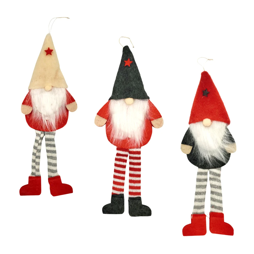 Adorno colgante con forma de gnomos con patitas, 26cm, varios colores / lu7876