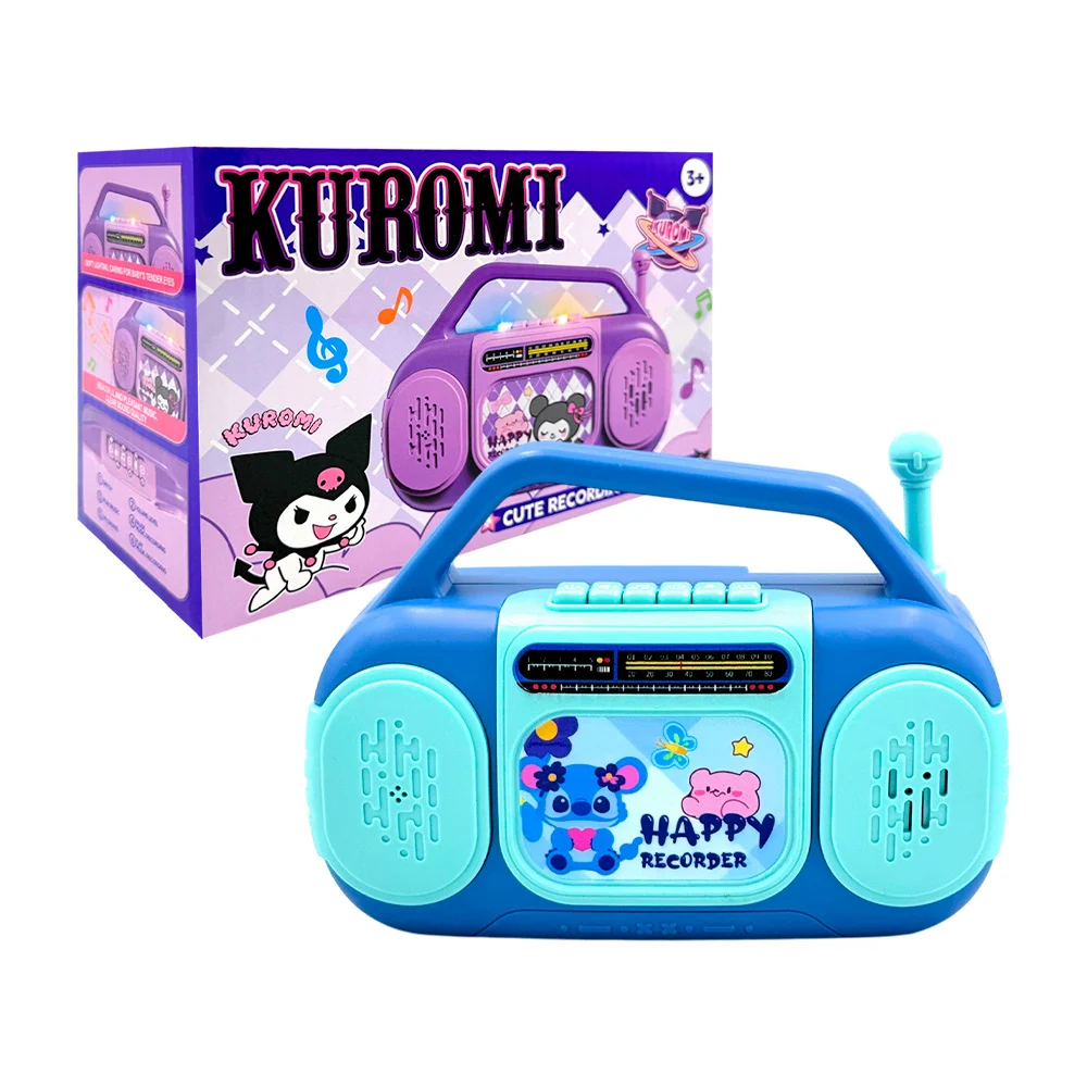 1pza Juguete infantil con forma de radio grabadora y estampado de personajes