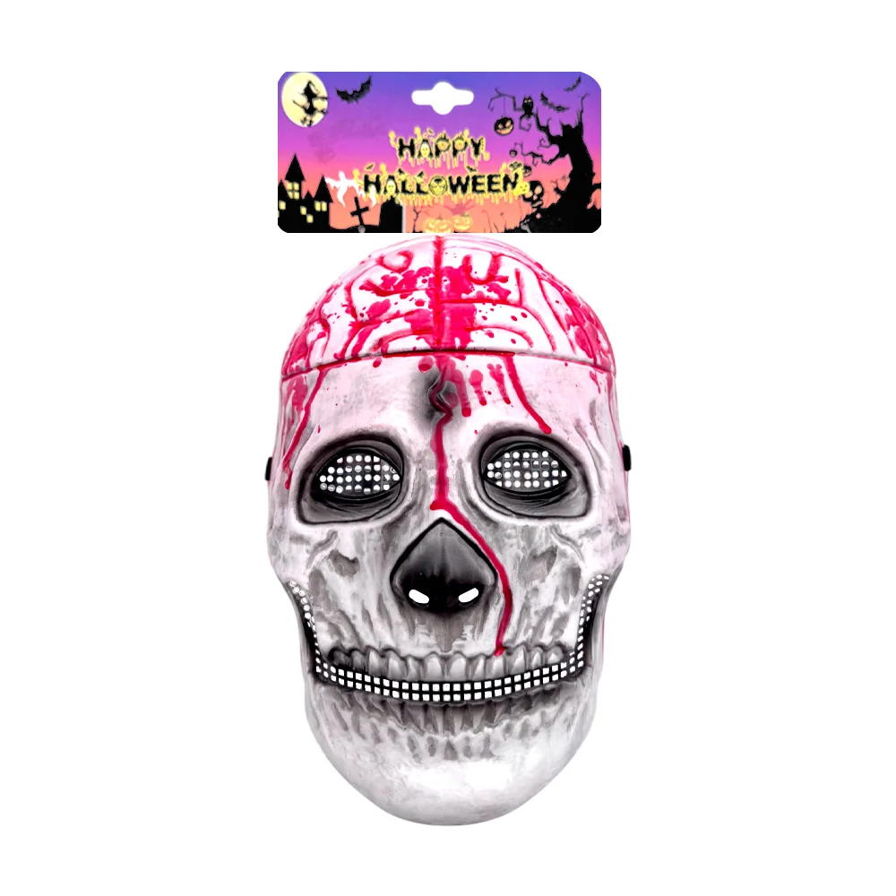 Máscara terrorífica para halloween, con cerebro expuesto / mj-002