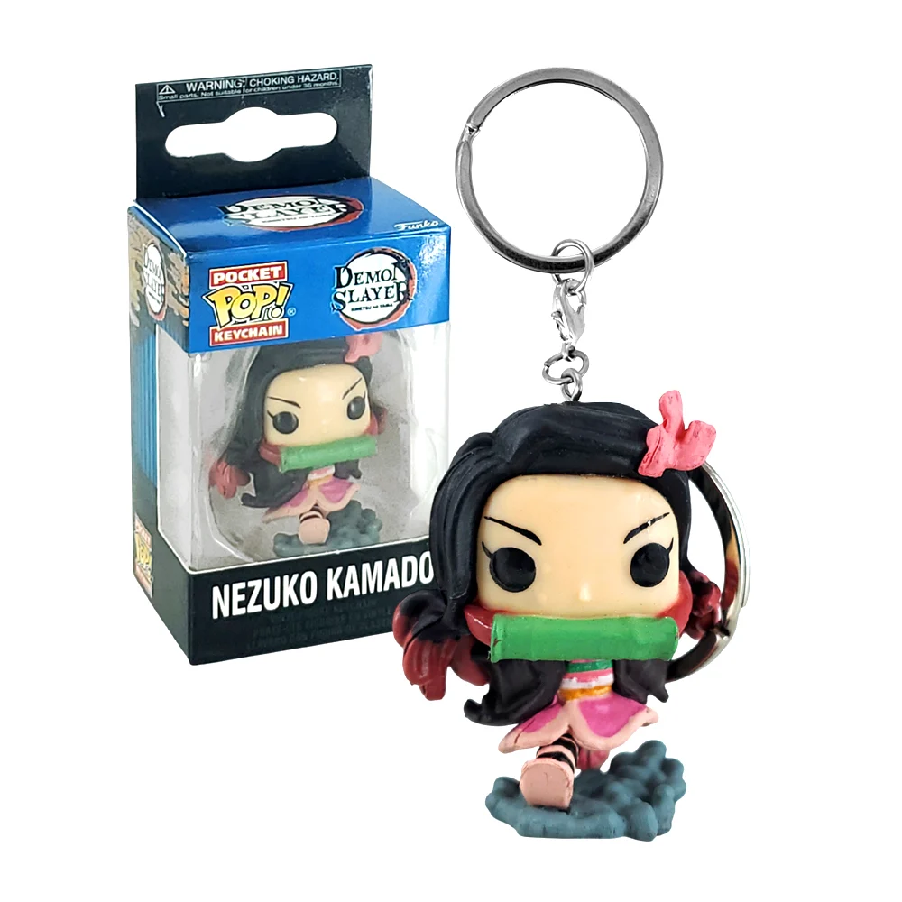 Llavero pop de Nezuko Kamado corriendo, demon slayer / 656221