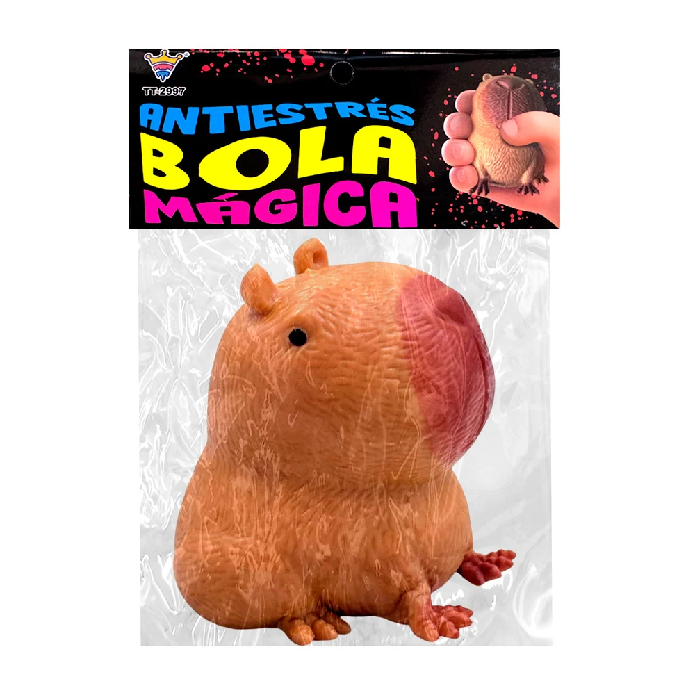 1pza Squeeze de juguete antiestrés en forma de capibara / bola mágica / tt-2997