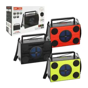 Bocina rectangular bluetooth v88 con puerto usb-tf, antena - 74cm y l…