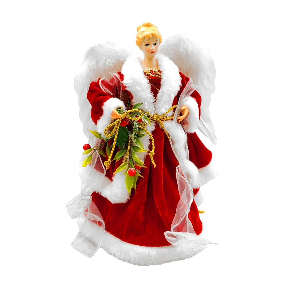 Ángel decorativo para la punta del pino navideño, 30cm / xp0131