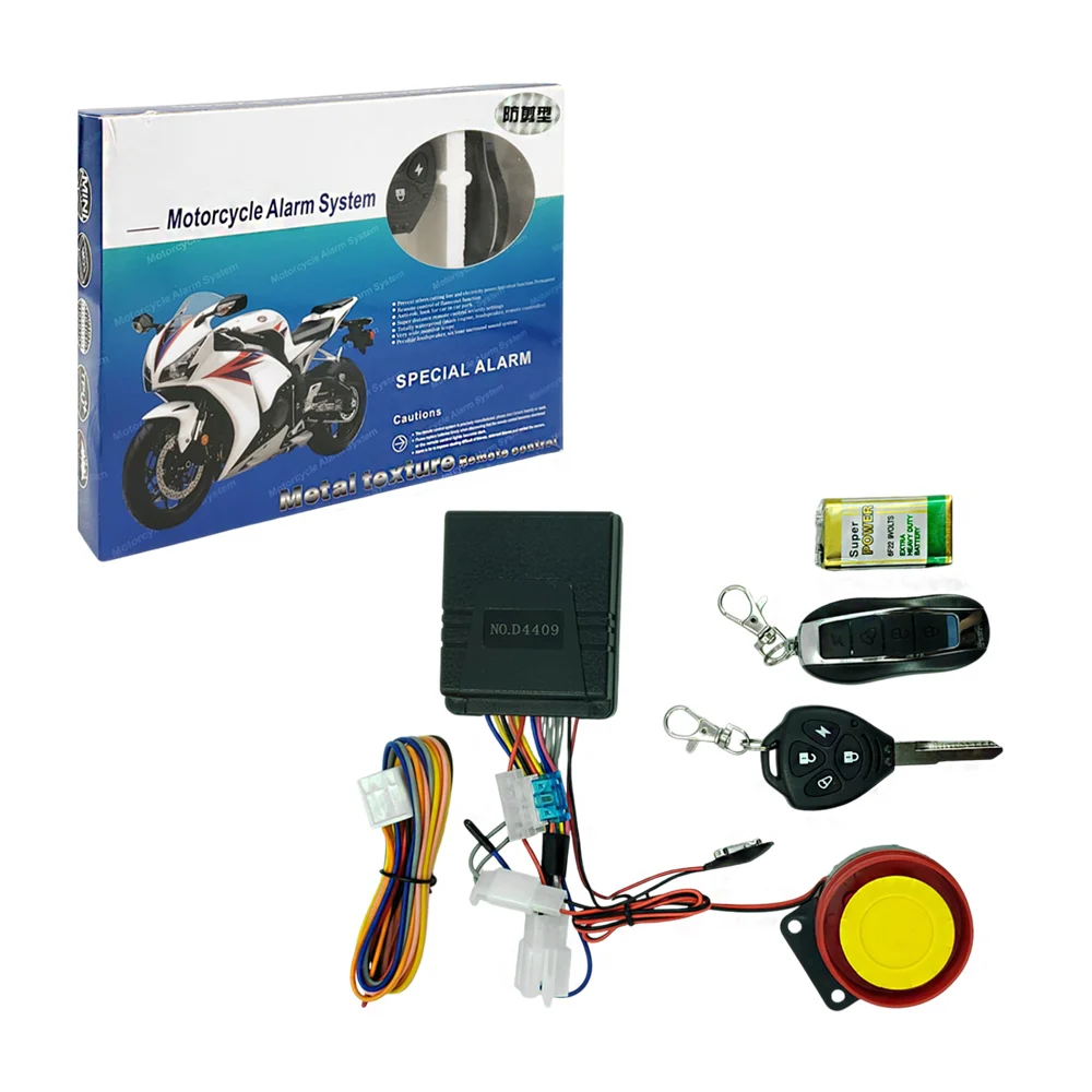 Set de alarma para motocicleta multifuncional con accesorios / zy-sfbjq