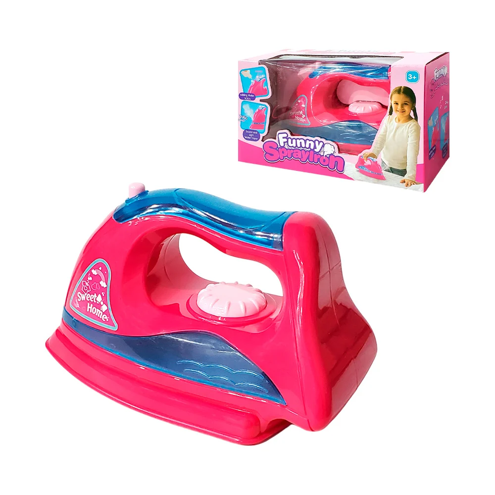 1pza Juguete de plástico en forma de plancha infantil con dispensador de humo