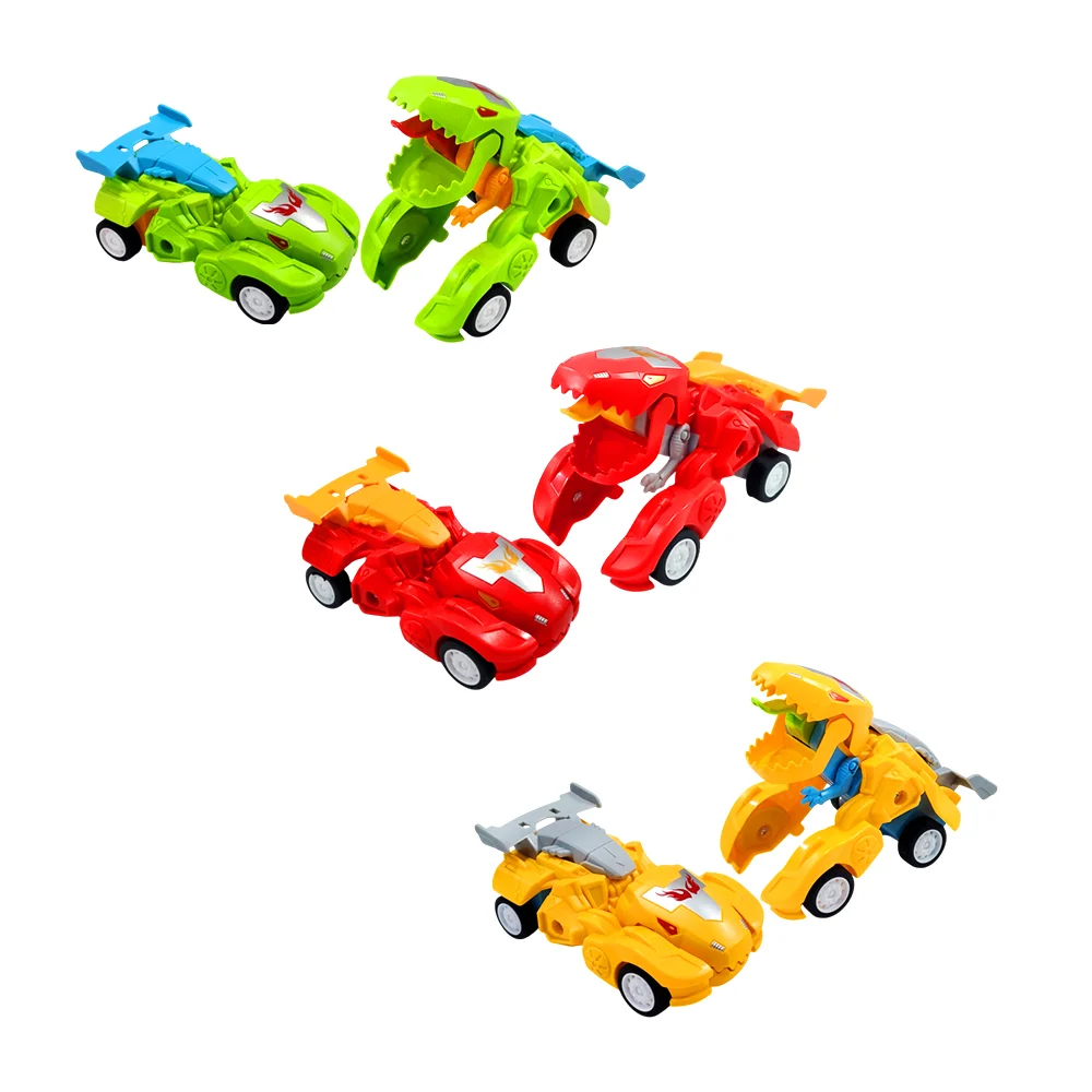 Carro de juguete deformable-transformable con forma de dinosaurio / toys