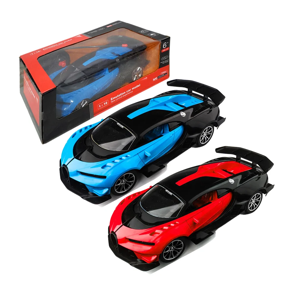 1pza Coche de control remoto, mediano, de plástico con diseño deportivo / 27-19a