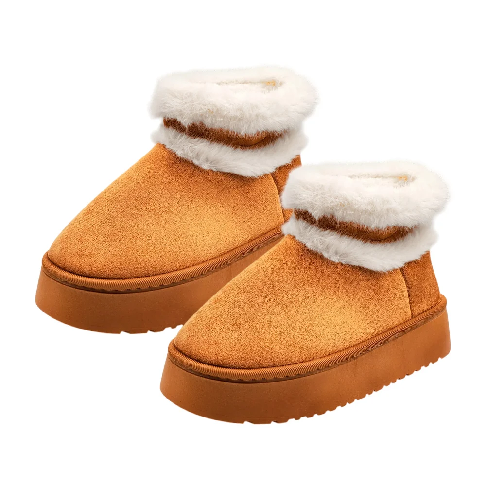 Botas con línea afelpada, suela alta, variedad de tallas y colores / hjf-30163