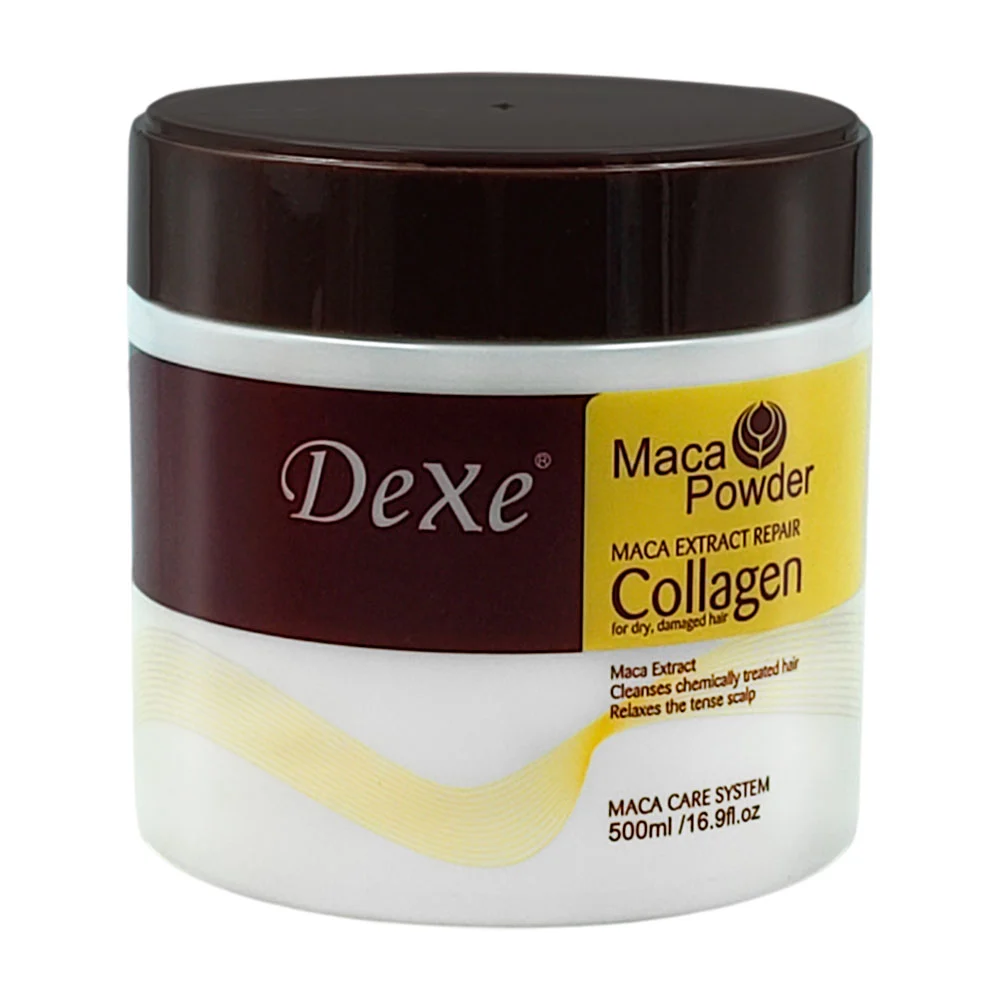 Mascarilla capilar dexe con colágeno para reparar el daño del cabello, 500ml