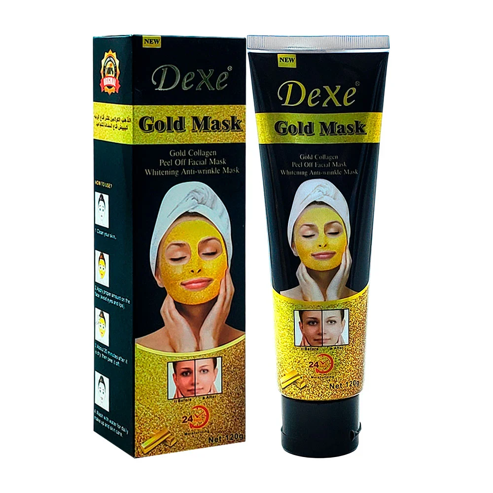 Mascarilla dexe con colágeno y oro, blanqueadora antiarrugas, 120g / 309746