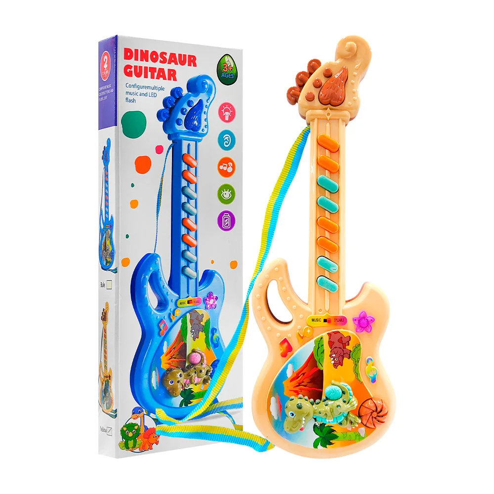Guitarra musical infantil de juguete con diseño de dinosaurio / dinosaur guitar