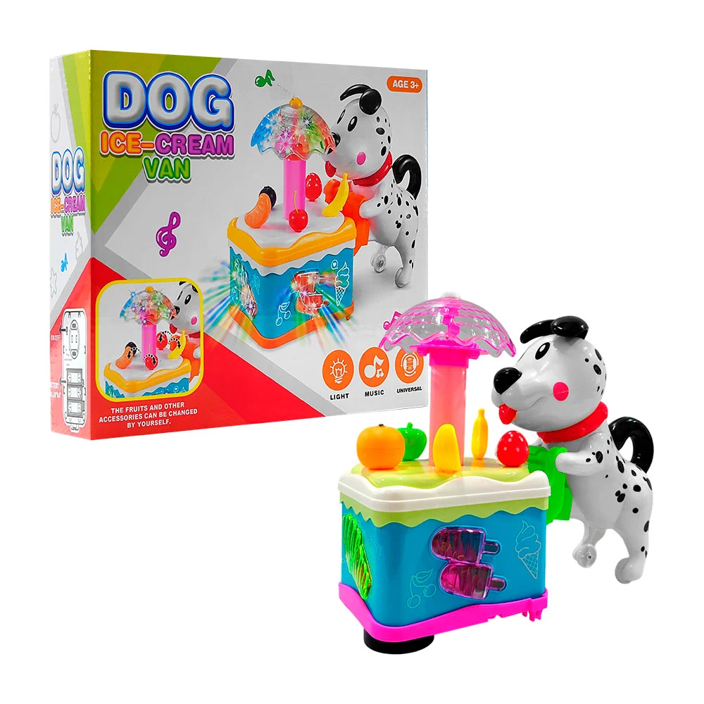 Juguete de perro vendedor de helados con...