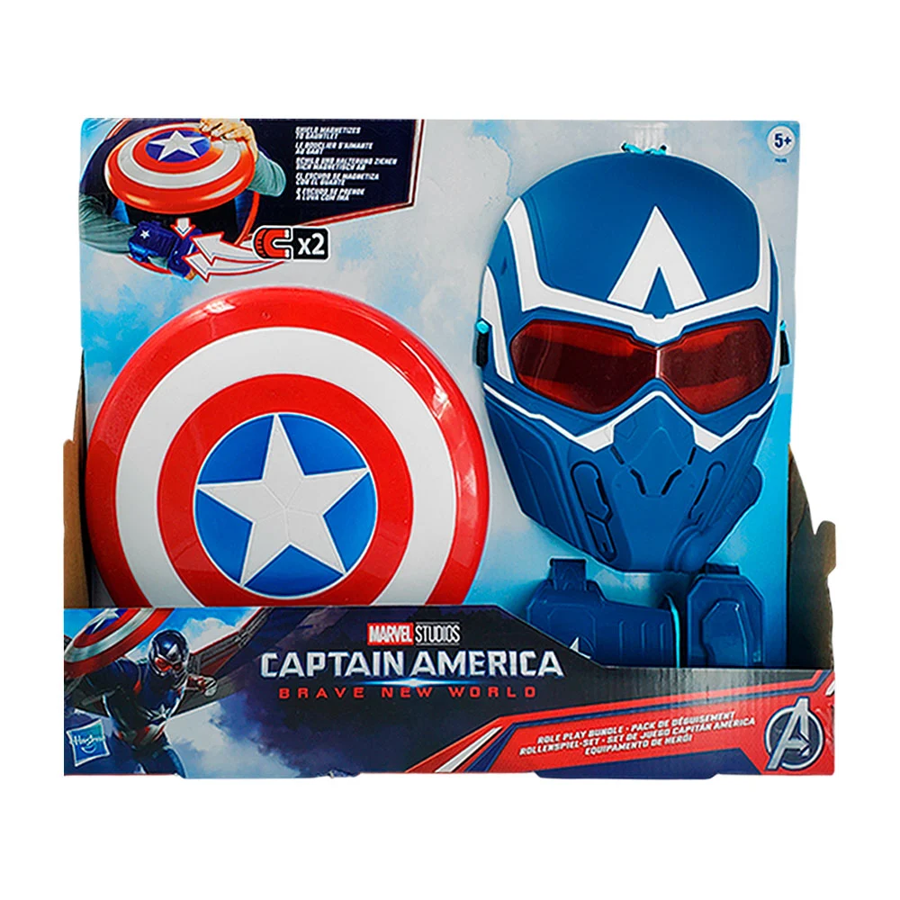 Escudo del capitán américa con máscara y guante magnético / 42491
