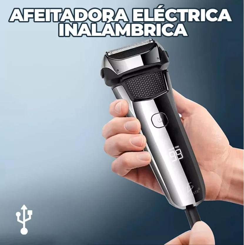 Máquina shaver ele-gate recargable para vello facial con pantalla led / hog.183