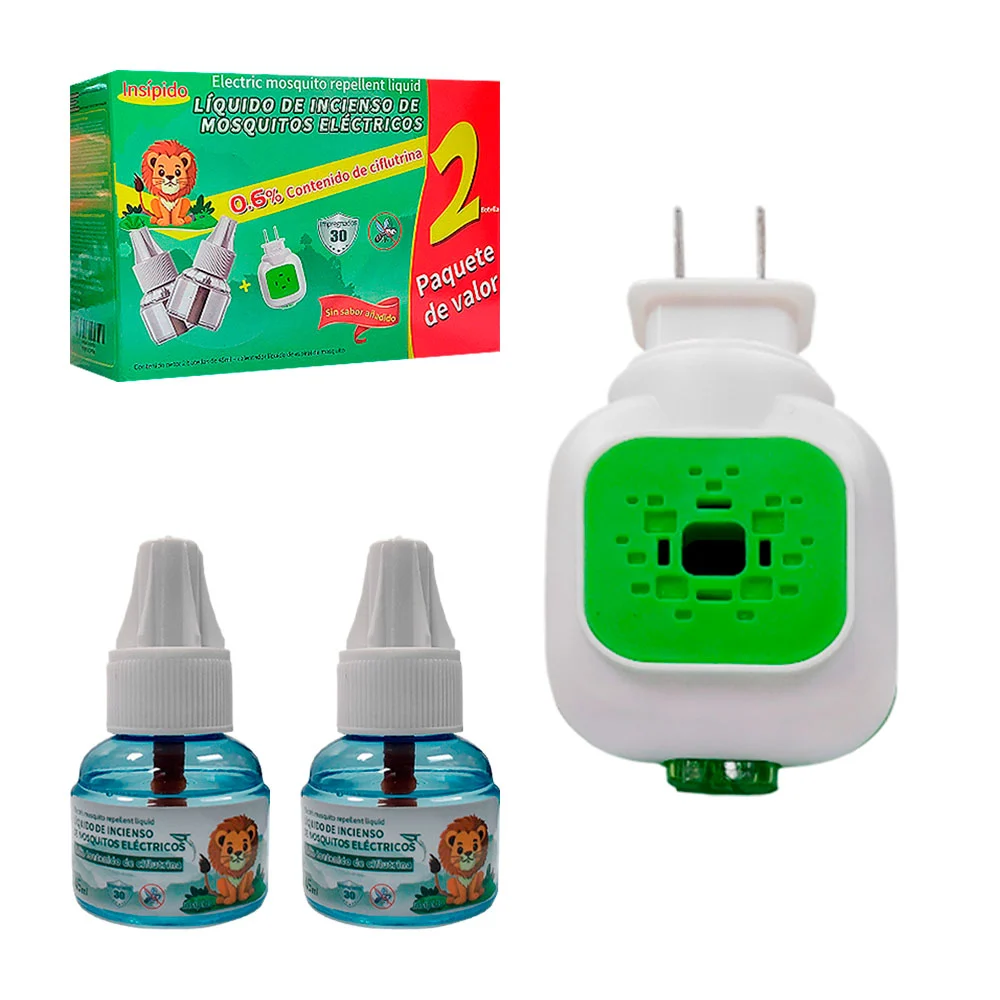 Repelente eléctrico + 2 botellas de 45ml sin aroma / 688938