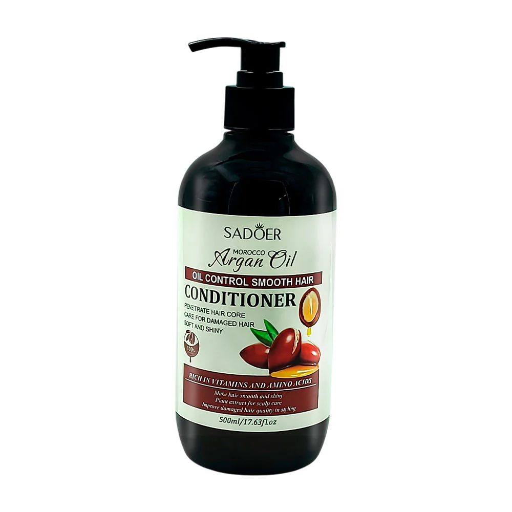Acondicionador sadoer con aceite de argán cabello más suave, 500ml / sd15969