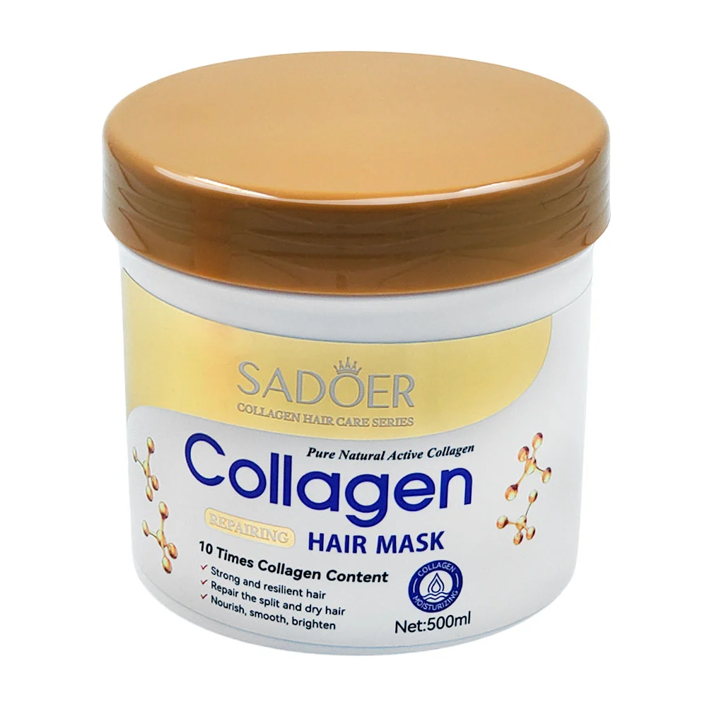 Mascarilla capilar sadoer con colágeno para restaurar el cabello, 500ml