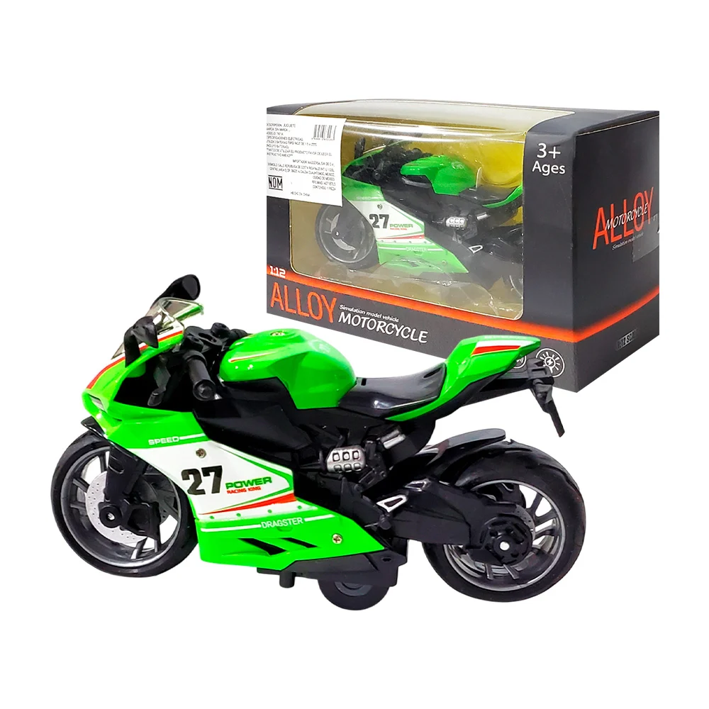 Mini motocicleta móvil con luces y música, varios colores / alloy / 7601a